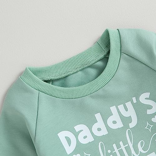 Perfect Toddler Baby Girl Clothes Daddys MaMa Cotton Sweater Pant Set