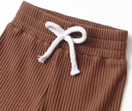 Perfect Boys Girls Newborn Set - Ribbed Cotton Romper Pants - Stylish Comfortable