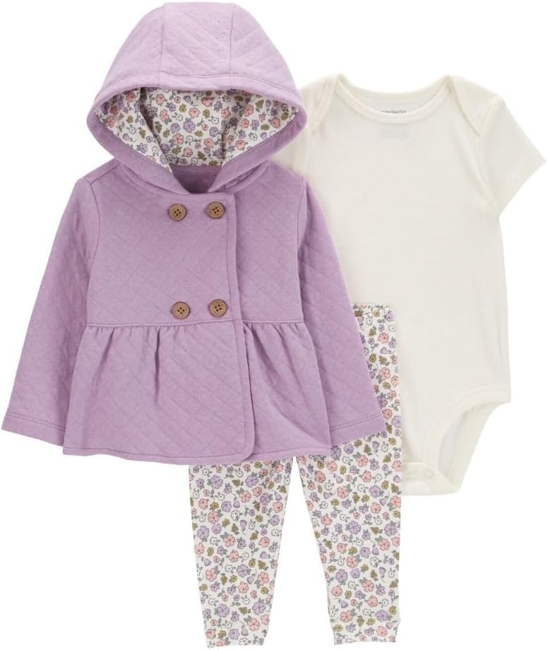 Adore Your Child - Perfect 3-Piece Layette Set for Baby Girls