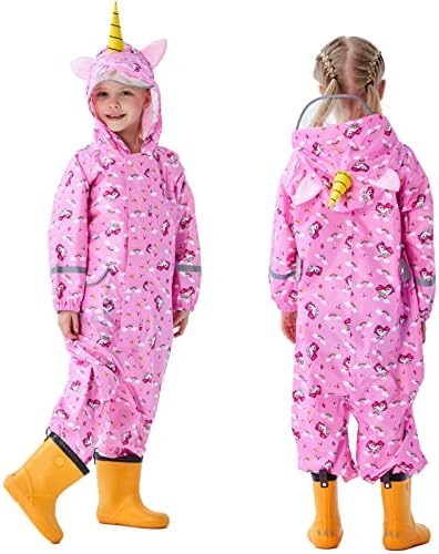 Waterproof Fewlby Toddler rain jacket unique design