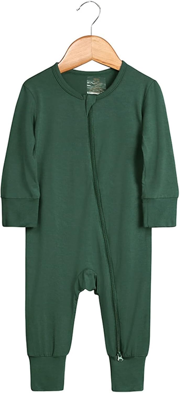 Baby Boy Cotton Romper Jumpsuit With Zipper