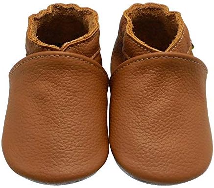 YALION Soft Leather Baby Slip-On Moccasins for Toddlers