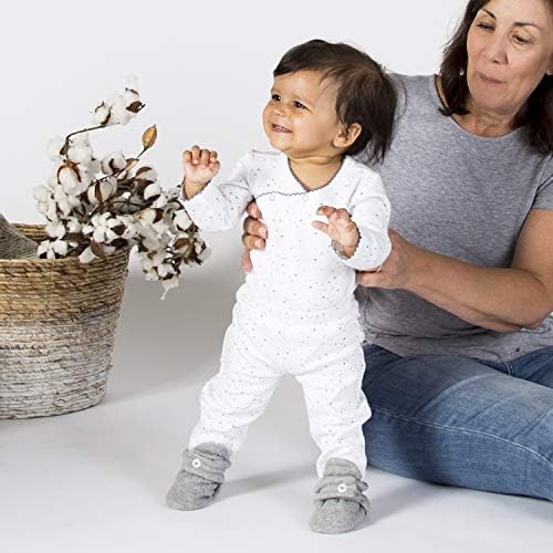 Burts Bees Baby Booties - 100 Organic Cotton Adjustable Soft for Infants