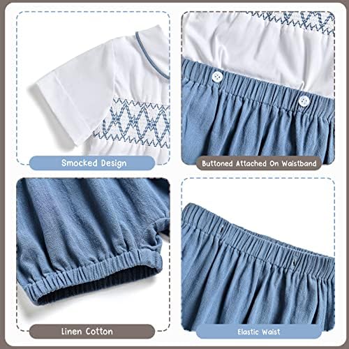 Booulfi Toddler Boy Summer Outfits Perfect for Weddings Birthdays
