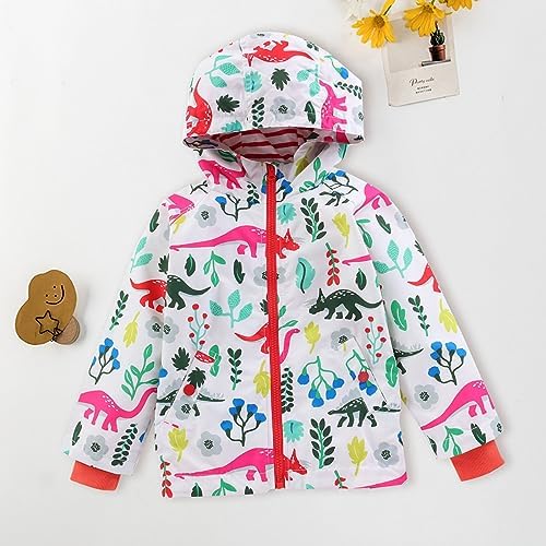 IWIHMIV Kids Waterproof Rain Jackets for Boys and Girls with Hoodies