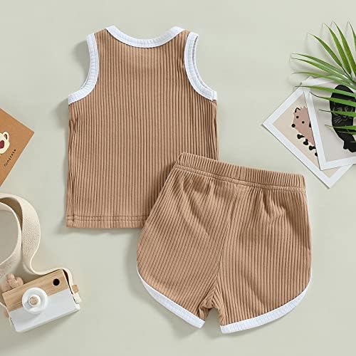 Unisex Toddler Summer Set Soft Cotton Vest Tank Shorts