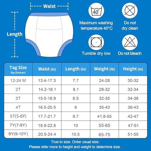 Big Elephant Potty Training Underwear for Boys Girls