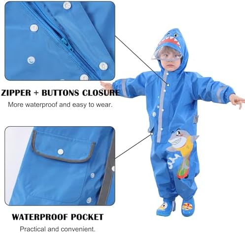 Fewlby toddler waterproof rain jacket