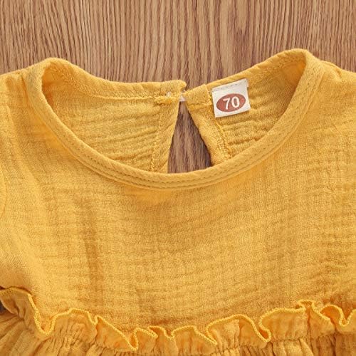 Perfect Summer Outfit for Newborn - Ruffled Solid Set
