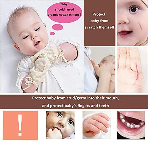 Organic Baby Mittens Soft No Scratch Gloves