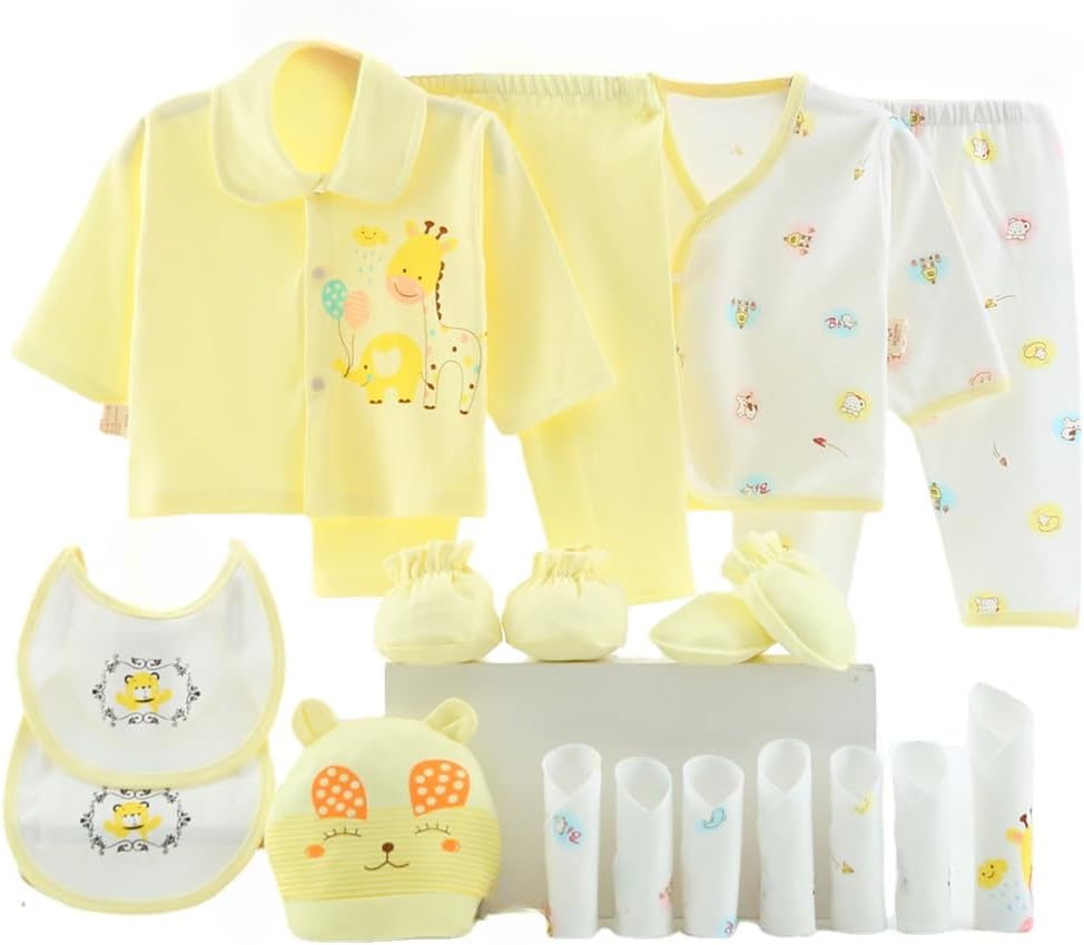 18PCS Newborn Baby Clothing Set for Girls and Boys