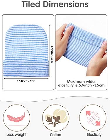 Cute Stripe Design Newborn Baby Cap
