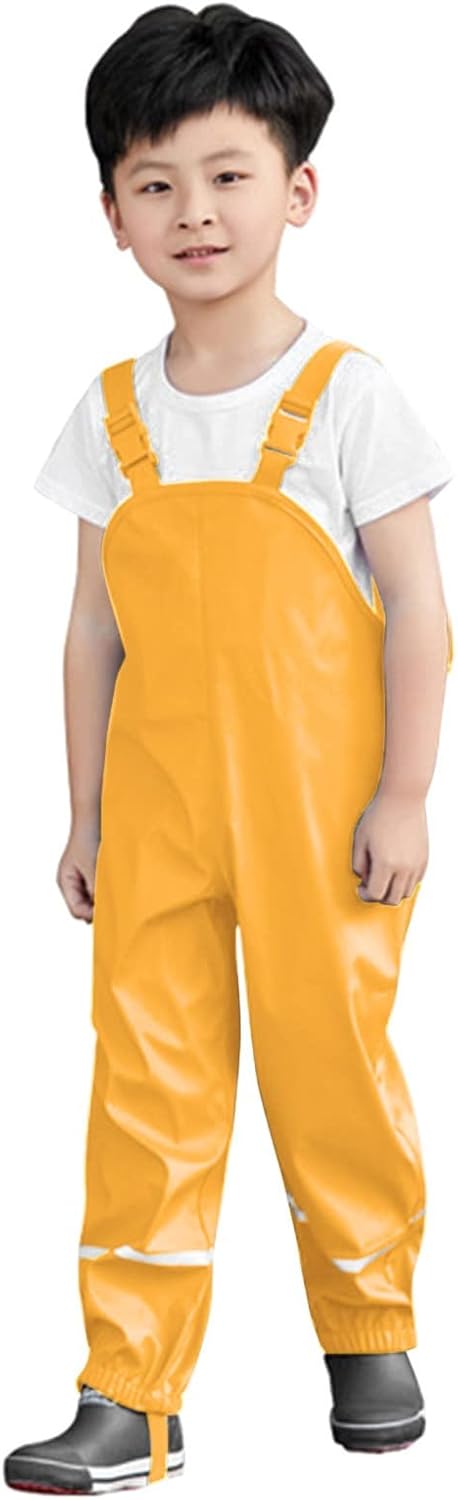 Stylish weatherproof rain jacket for toddlers with reflective strips