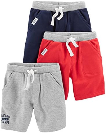 Simple Joys by Carters Babies Toddlers and Boys Knit Shorts 3-Pack