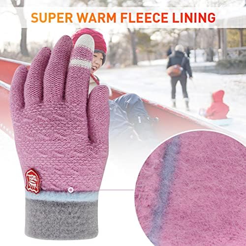 Temperature-Resistant Winter Gloves for Kids Soft Stretchy