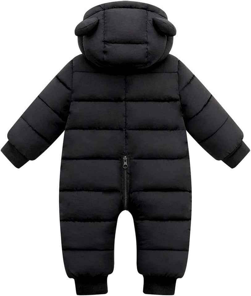 Cute Baby Boys Snowsuit for Newborn Girls Winter Jumpsuit