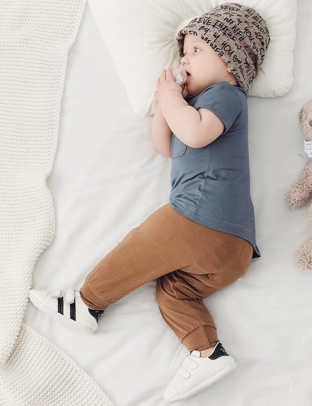 JunNeng 3PCS Baby Rayon of Bamboo Jogger Pants