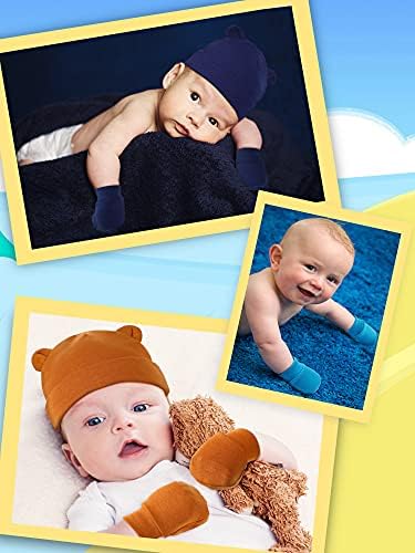 12-Piece Newborn Hat Mittens Gloves Set