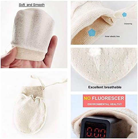Organic Cotton Infants No-Scratch Mittens SANCNEE