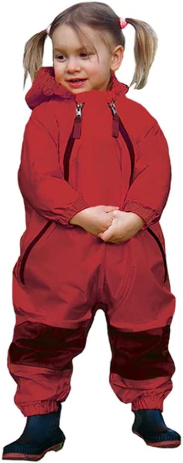 Tuffo baby boys coverall waterproof overalls with dual zippers