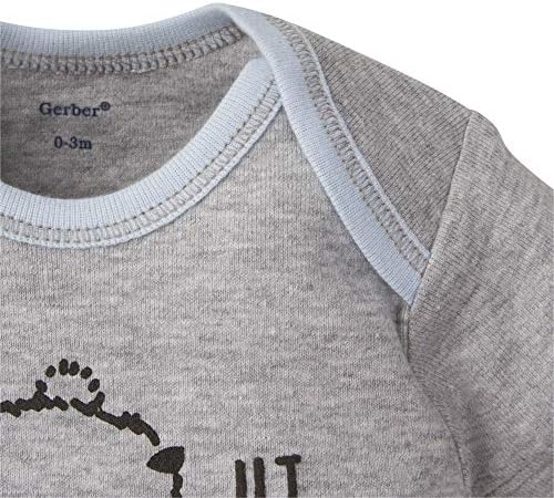 Gerber Baby Boys 5-Piece Short Sleeve Variety Onesies Bodysuits