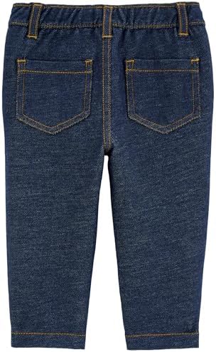 Carters Baby Boys Faux Denim Jeans - Soft Stretchy