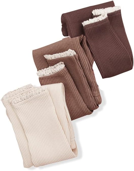 Perfect Comfy Ruffle Leggings for Toddler Girls Warm Cotton Blend Bottoms