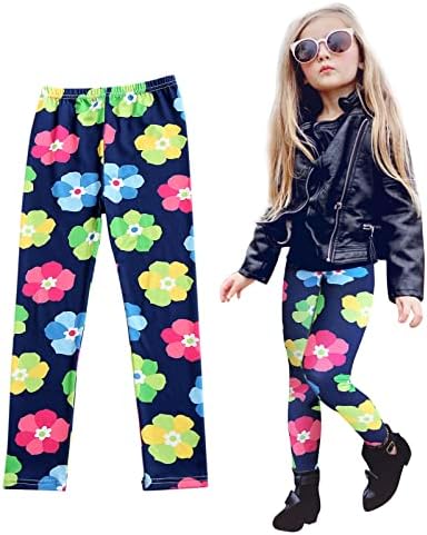Kids Stretchy Floral Printed leggings
