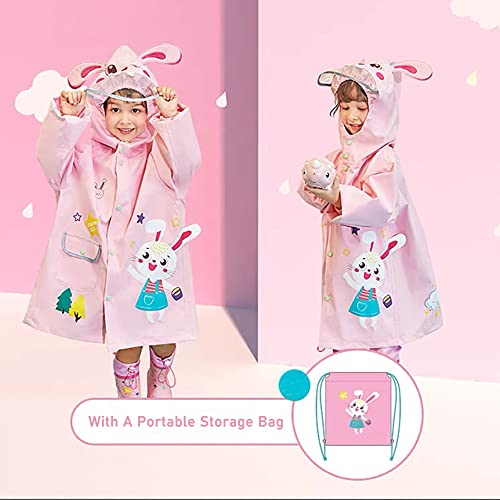 Kids Reflective Rain jackets for 4-6 year boys and girls
