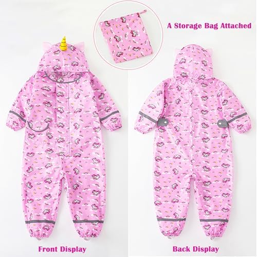 Waterproof Fewlby Toddler rain jacket unique design