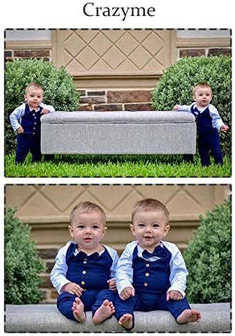 Crazyme Baby Romper for Boys - Gentleman Outfit