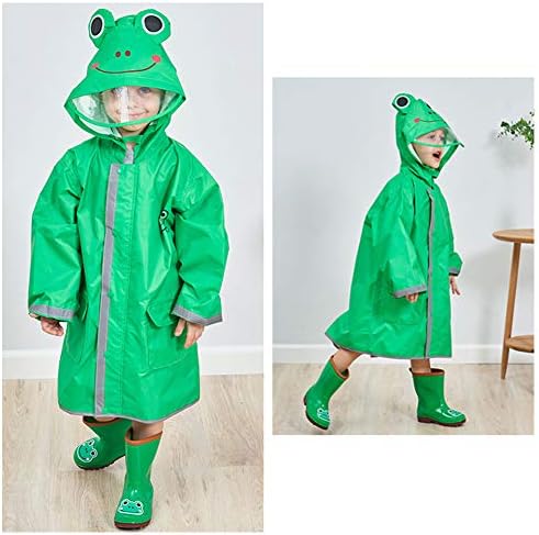 Dynamic 3D Cartoon Raincoat for Girls Waterproof and Comfortable