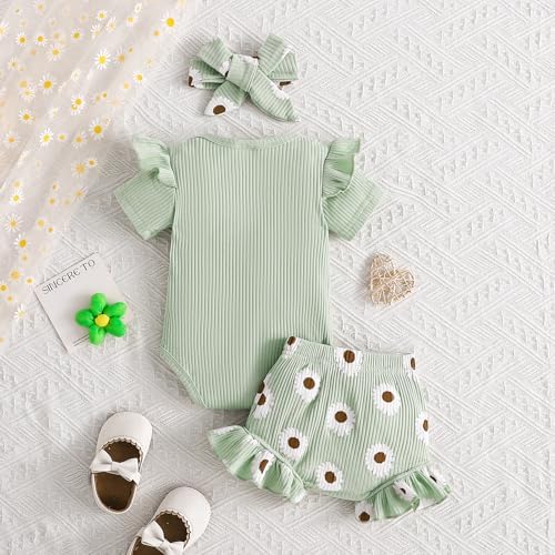 Tsnbre Newborn Summer infant clothing set