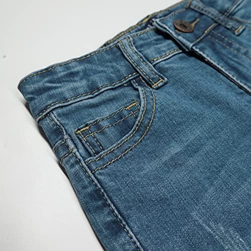 KIDSCOOL SPACE - Elastic Ripped Jeans for Little Boys