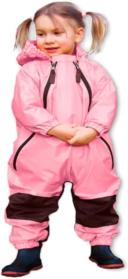 Tuffo baby boys coverall waterproof overalls with dual zippers
