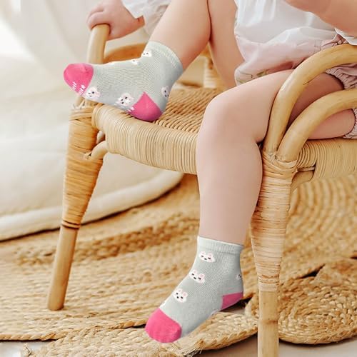 SkiBeaut Non-Slip Baby Socks for Toddlers - Cute Grips Design