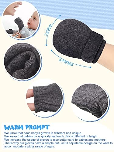 Adjustable 12-Piece Baby Mittens