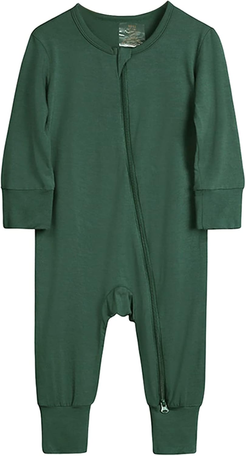 Baby Boy Cotton Romper Jumpsuit With Zipper