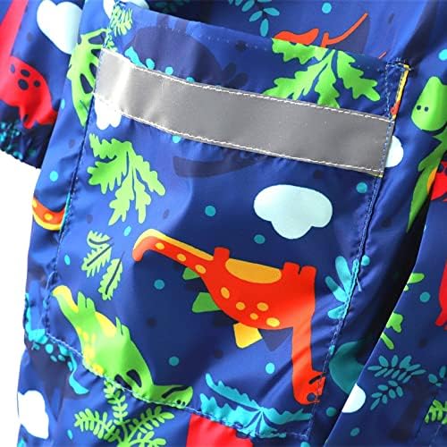 Adorable Cartoon Animal Kids Rain Suit Preschool suing Overalls Hooded