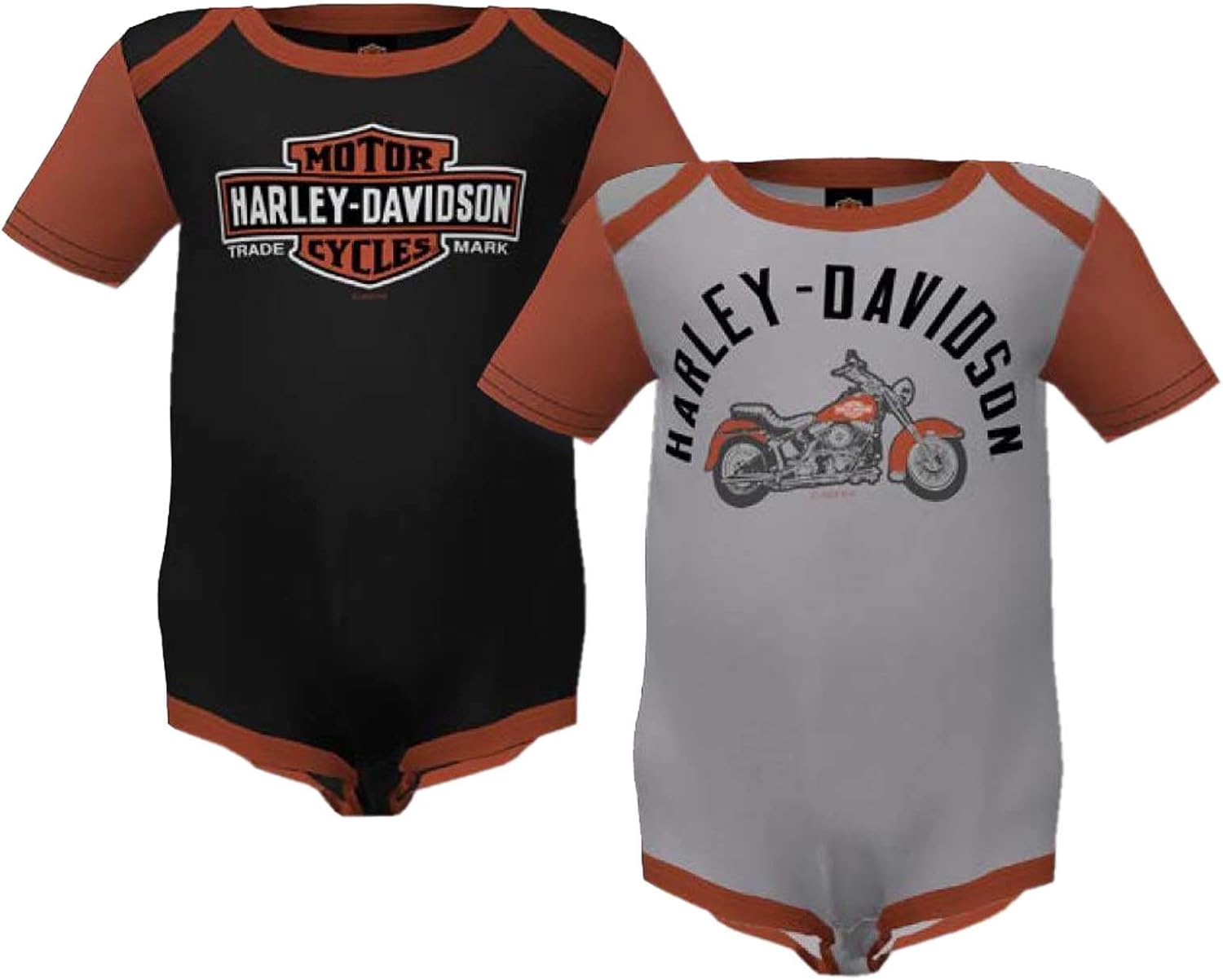 Harley-Davidson Baby Boys 2-Pack RibbonCreeper