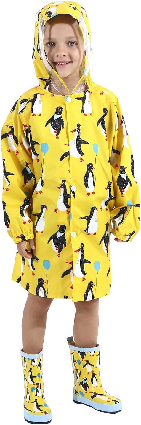 Cartoon Kids Raincoat with to Stay Dry in the Rain