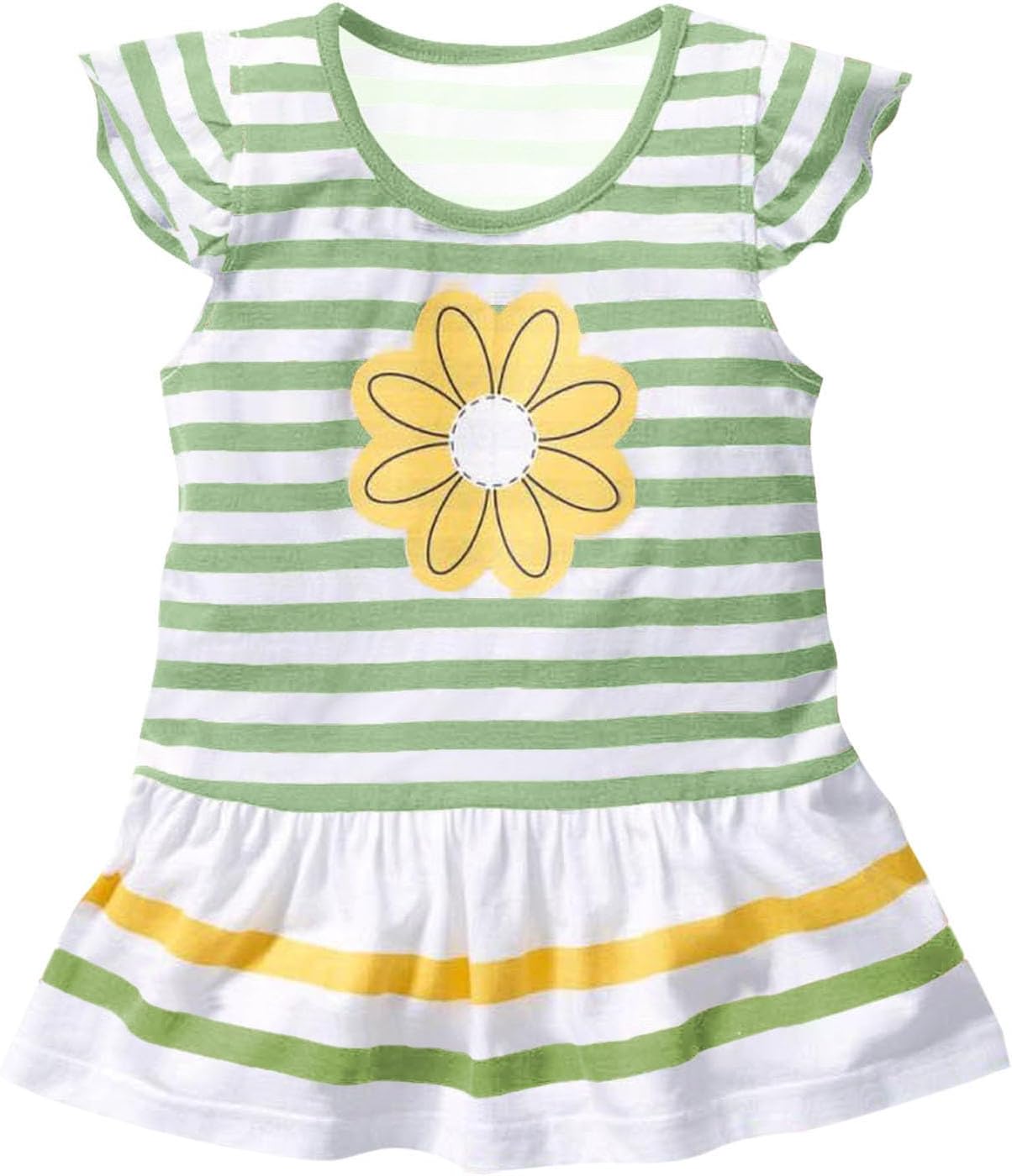 Summer essentials - Daisy Print Flutters Stripes Set