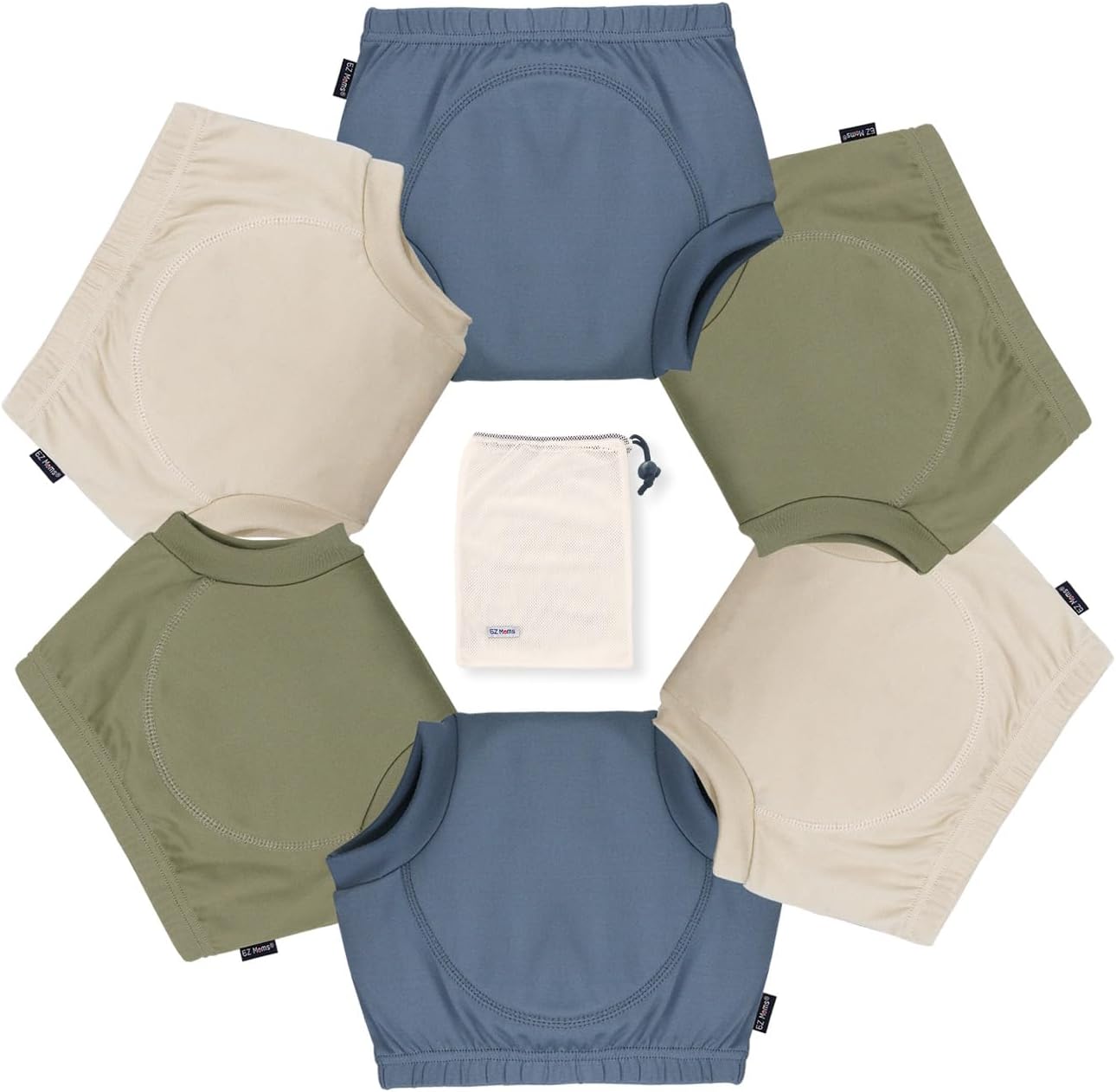 EZ Moms 6-Pack Toddler Potty Training Underwear