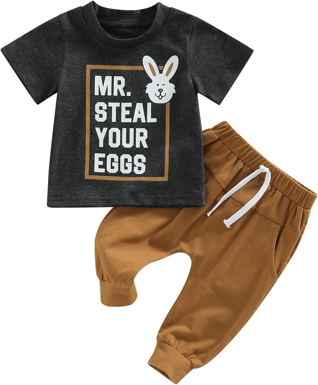 Yingisfitm Toddler Valentines Day Crewneck Sweatshirt and Pants Set for Boys