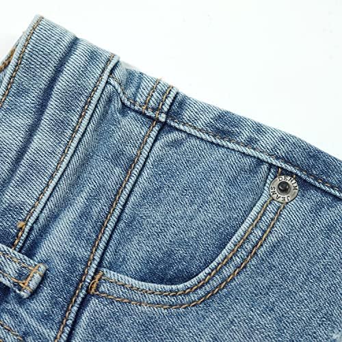 KIDSCOOL SPACE - Tough Ripped Jeans for Kids Soft Stretchy Washed Soft Fit