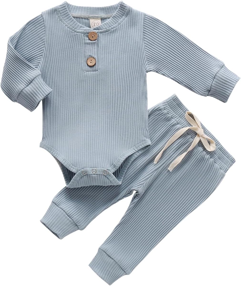 MABABY Newborn Toddler Unisex Fall Winterromper Set