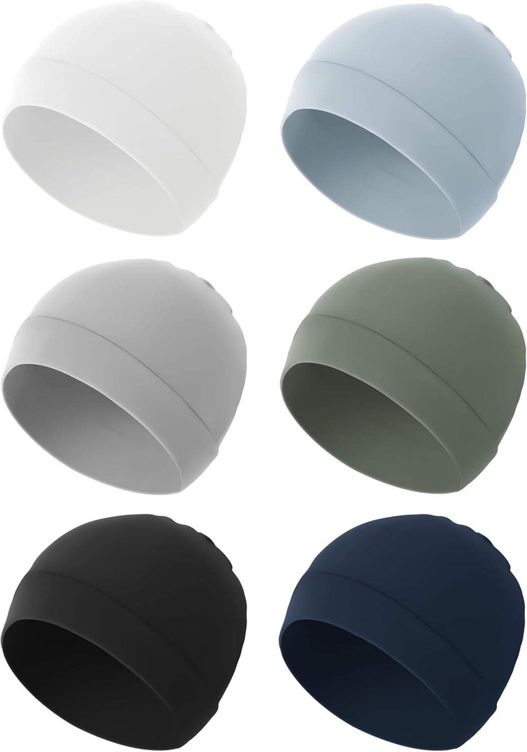 Konssy 6-Pack Baby Beanie Hats for Newborns Soft Stretchy