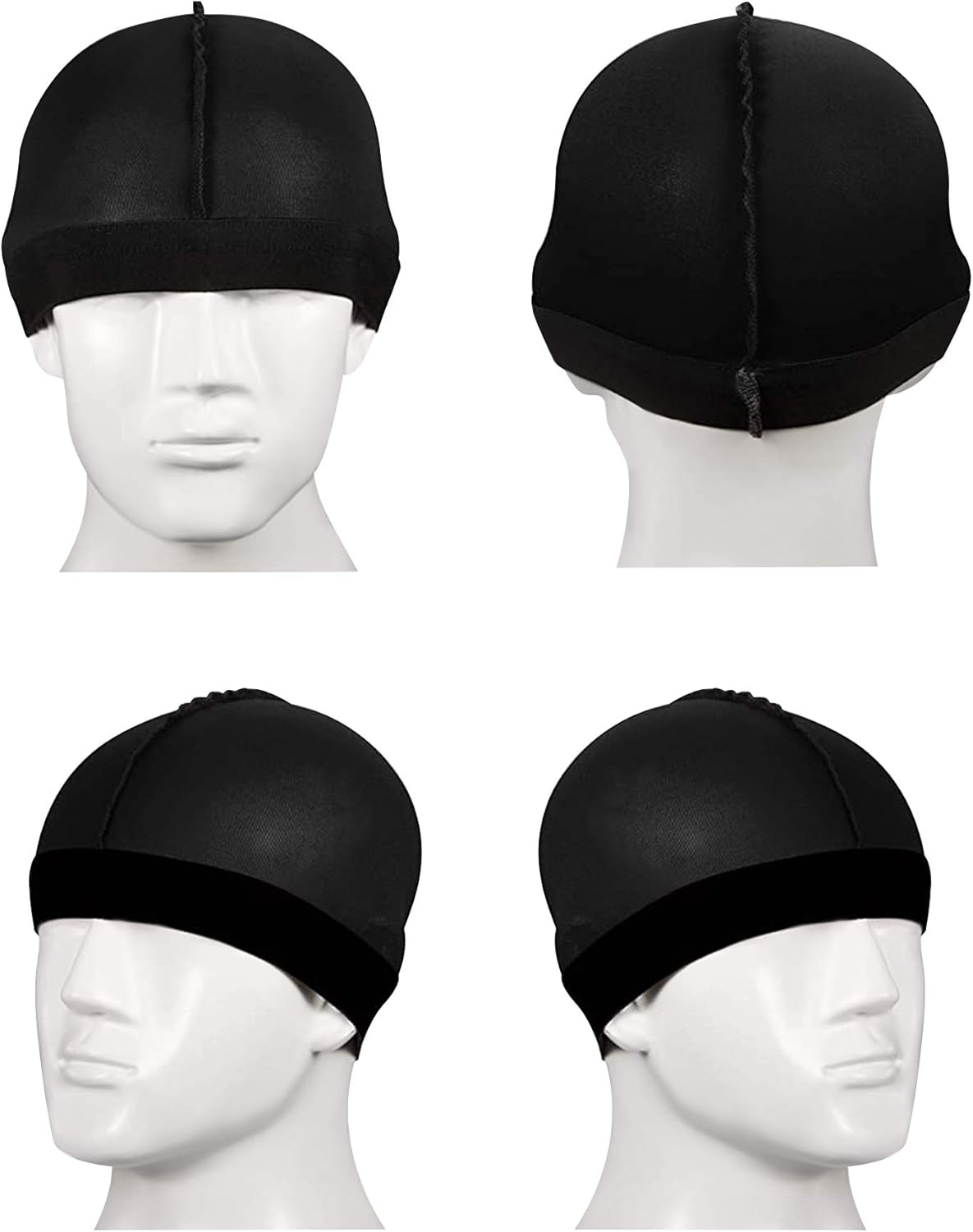 6-Piece Kids Satin Wave Hats