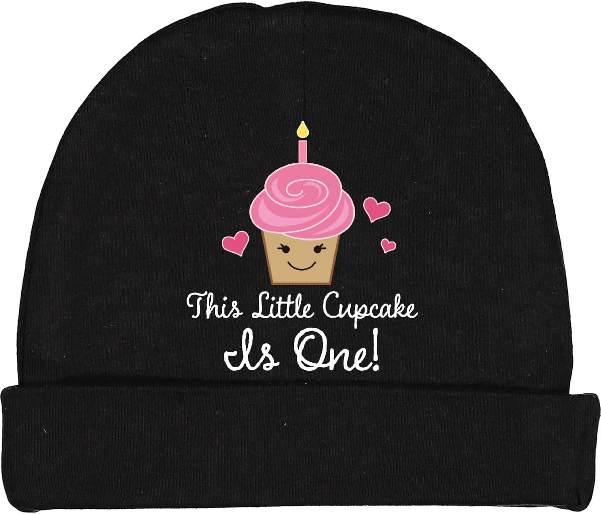 Inktastic 1st Birthday Cupcake Girl Beanie Hat - Soft and Gentle