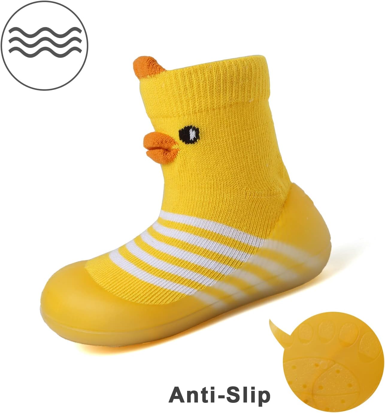 Chaoslook Baby Sock Shoes Non-Slip Anti-Collision Soft Rubber Sole Cartoon Design